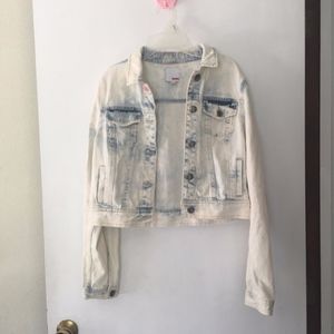 denim jacket acid wash ☆ sz m